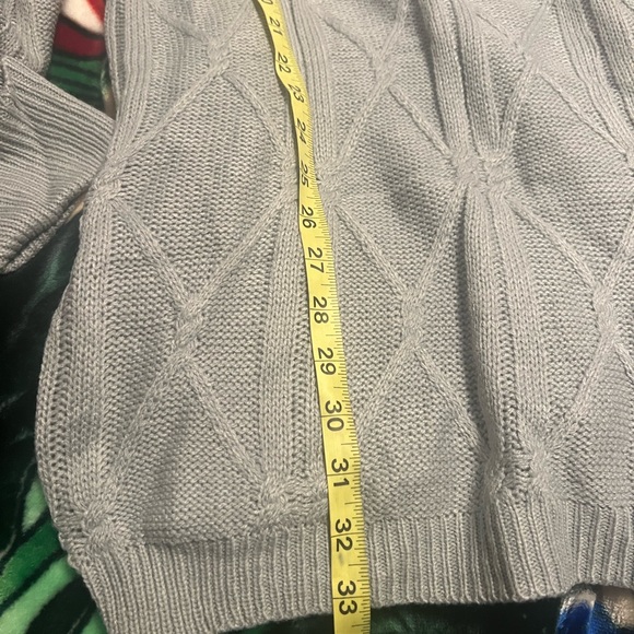 Gray turtleneck sweater dress - Picture 7 of 7